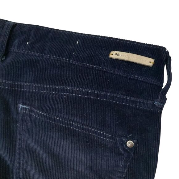 Anthropologie Pilcro Corduroy Pants Womens 30x33 Navy Bootcut Fit Stet Stretch - Picture 7 of 12